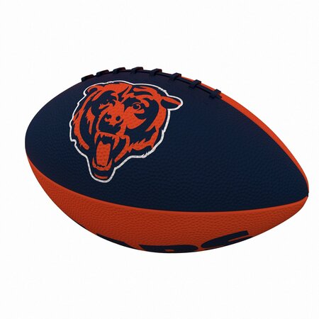 LOGO BRANDS Chicago Bears Pinwheel Logo Junior-Size Rubber Football 606-93JR-2